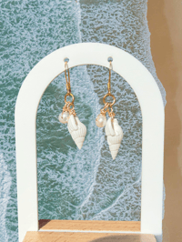 Image 1 of Sunlight Shell Earrings