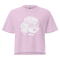 Image 2 of Retro Girl Jennae Creates Logo Women’s Boxy T-Shirt