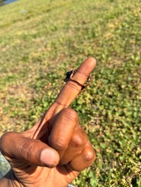 Image 3 of BLACK TOURMALINE FIDGET RING