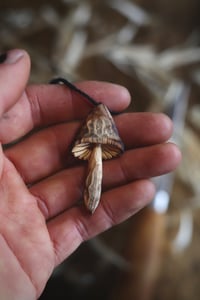 Image 2 of Fired Mushroom Pendant 