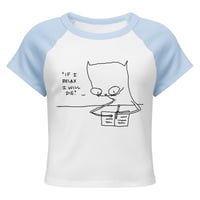 Image 15 of Women’s micro rib raglan baby tee if I relax