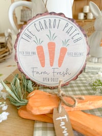 Image 2 of SALE! Carrot Patch Hanging Sign