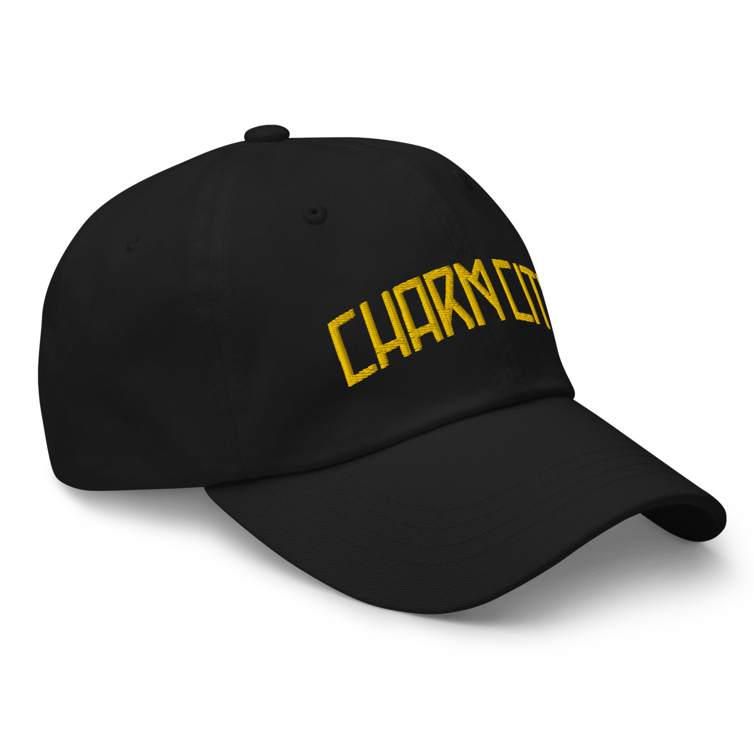 Image of Charm City Baltimore Memorial Stadium Dad Hat (Black)