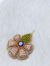 soft pink flower pendant 