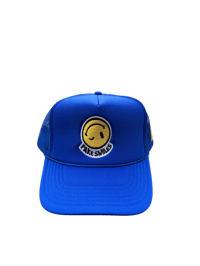 Image 1 of royal blue trucker hat 