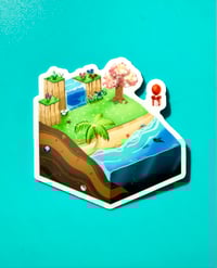 Image 1 of Animal Cube Vinyl Sticker