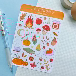 Image of Autumn Day Sticker Sheet