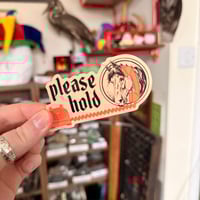 Image 1 of hold me/please hold horse sticker set