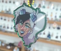 Image 1 of Miranda Surge - Thrash Metal Doctor (Double sided acrylic keychain)