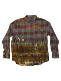 Image of XL Brown Half Reverse Flannel