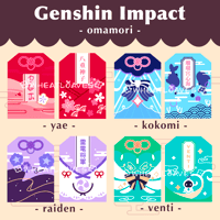 Image 1 of [LAST CHANCE] Genshin Impact Omamori Vol 3