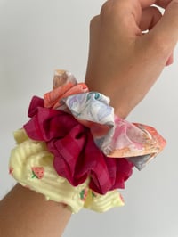 Image 5 of Deep Pink Gingham Scrunchie