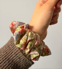 Image 2 of Pastel floral scrunchie 