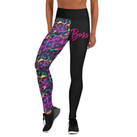 Image 1 of BOSSFITTED Multicolored Leopard Print Yoga Leggings