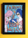 'BLOODY HOLIDAY' original illustration (A4, frame incl.)