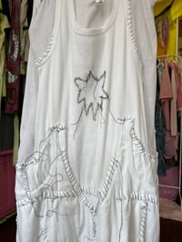 Image 5 of White Ghost" Hand-Stitched Upcycled Maxi Dress – One of a Kind