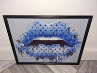 Image 1 of BLUE GLOSSY LIP PRINT