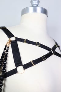 Image 5 of Mini shoulder harness with Onyx beads