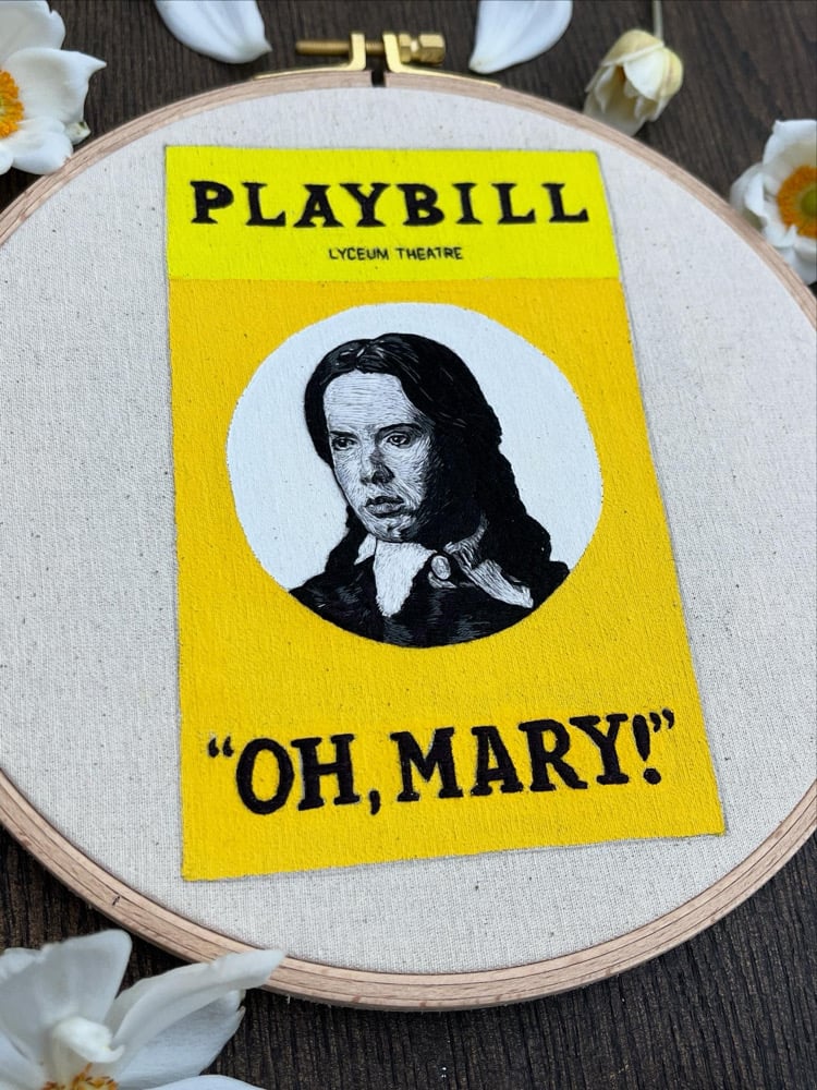 Image of OH, MARY! Playbill Embroidery