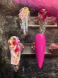 Image 5 of “Choose Your Style: Long Square photo Gel Press-On Nails  medium square or stiletto 