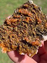 Image 3 of Vanadinite On Black Barite Specimen #2480