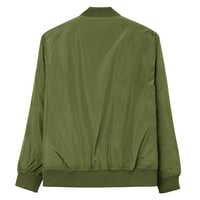 Image 3 of Bite Me Podcast recycled bomber jacket