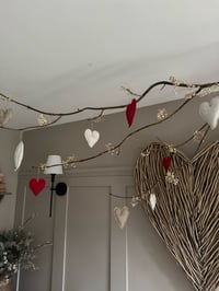 Image 5 of Red Fabric Quote Heart 