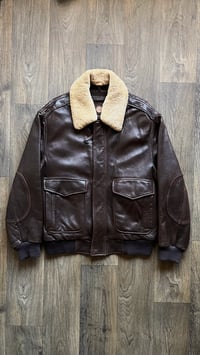 Image 1 of Andrew Marc New York Leather Aviator Jacket - XL