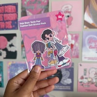 saja boys 'soda pop' fashion dolls sticker pack.