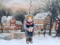 Image 3 of Spun Cotton Doll Ornament, Marlene