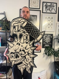 Image 4 of Skull flail painting 