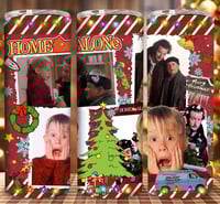 Red home alone 20oz subliamton tumbler 