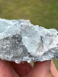 Image 4 of Fluorite On Druzy Quartz Matrix #2620