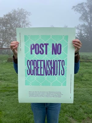 Image of Four letterpress posters concerning contemporary trends in art