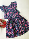 Ready Made Vintage Cherries Top/Skirt set with Free Postage