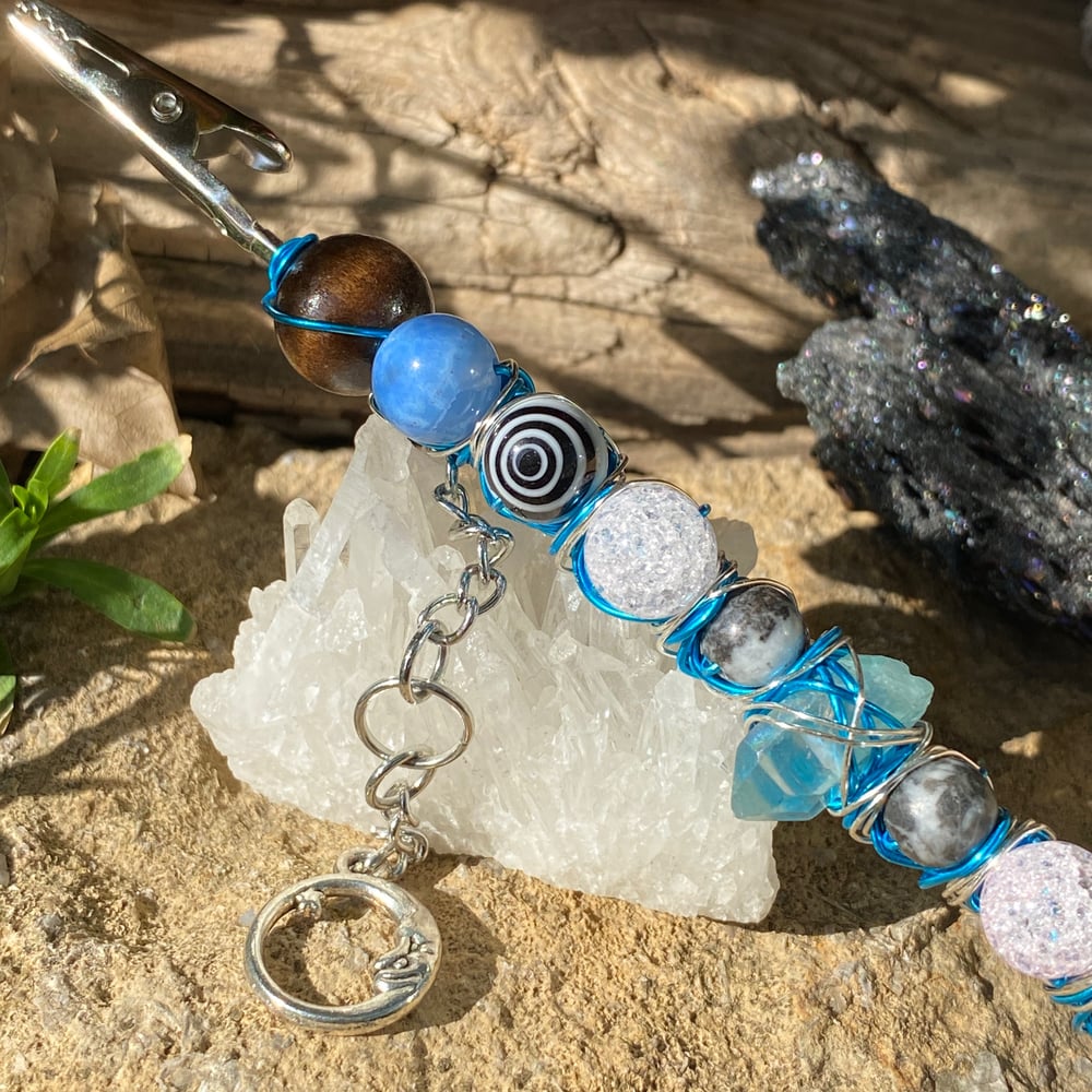 Image of crystal moon roach clip