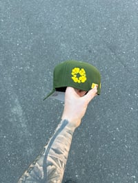 Image 3 of GREY BRIM OLIVE TRI TONE NEW YORK METS CUSTOM FITTED CAP