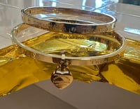 Image 2 of Dangling Heart  Gold Bracelet