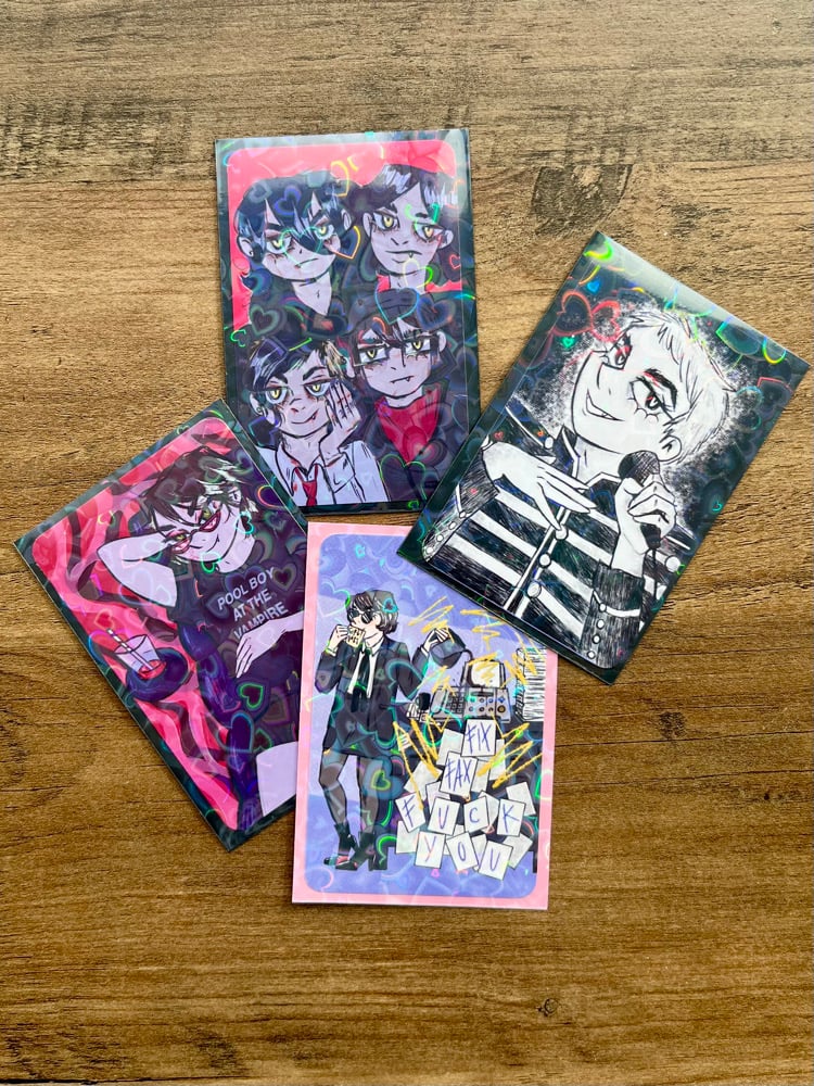 heart holo photocards