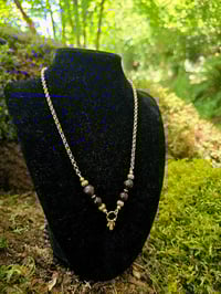 Image 4 of Garnet and Gold Necklace 