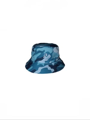 Image of Blue Camouflage Reversible Bucket Hat