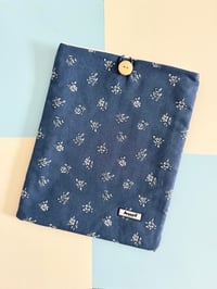 Dark Blue Floral Jeans