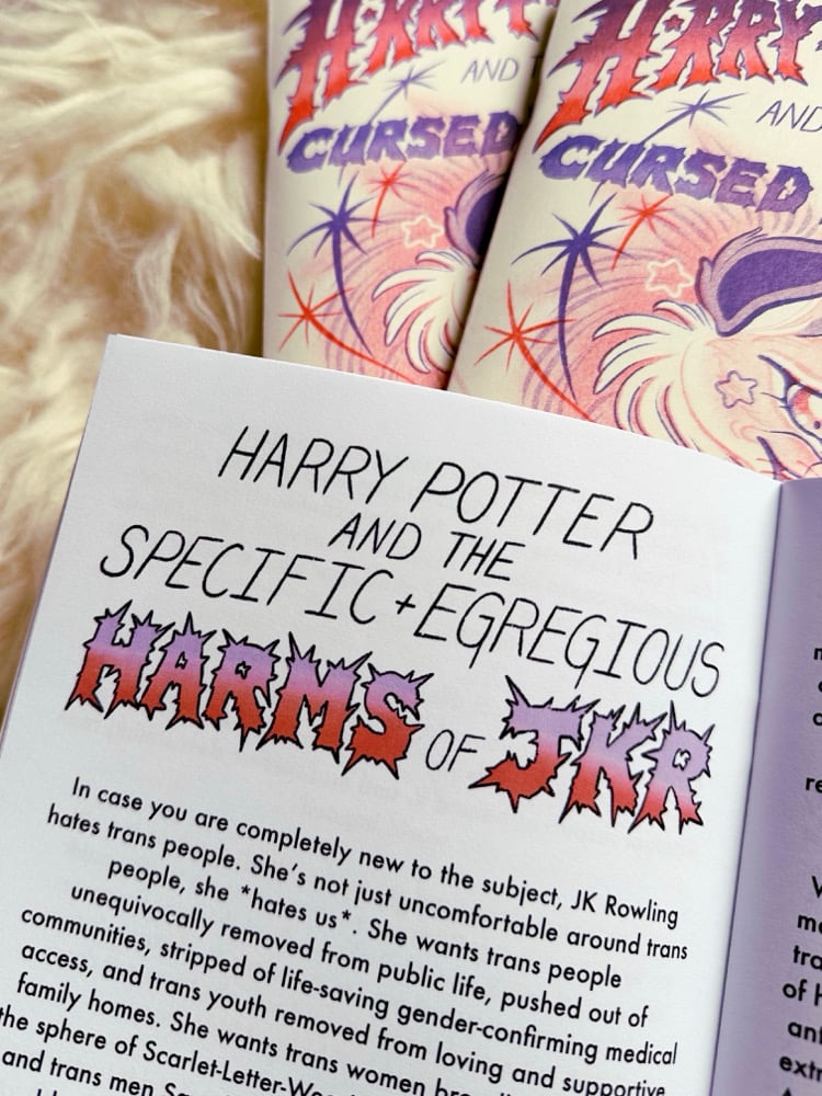 H*rry P*tter & the Cursed Legacy - Cover-Up Tattoo Zine
