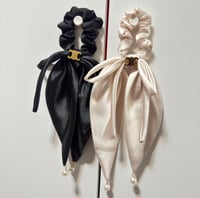 Image 3 of Elegant Chanel / Celine Scrunchies with Pearls