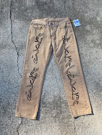 Image 2 of Airbrushed Khaki Levi’s