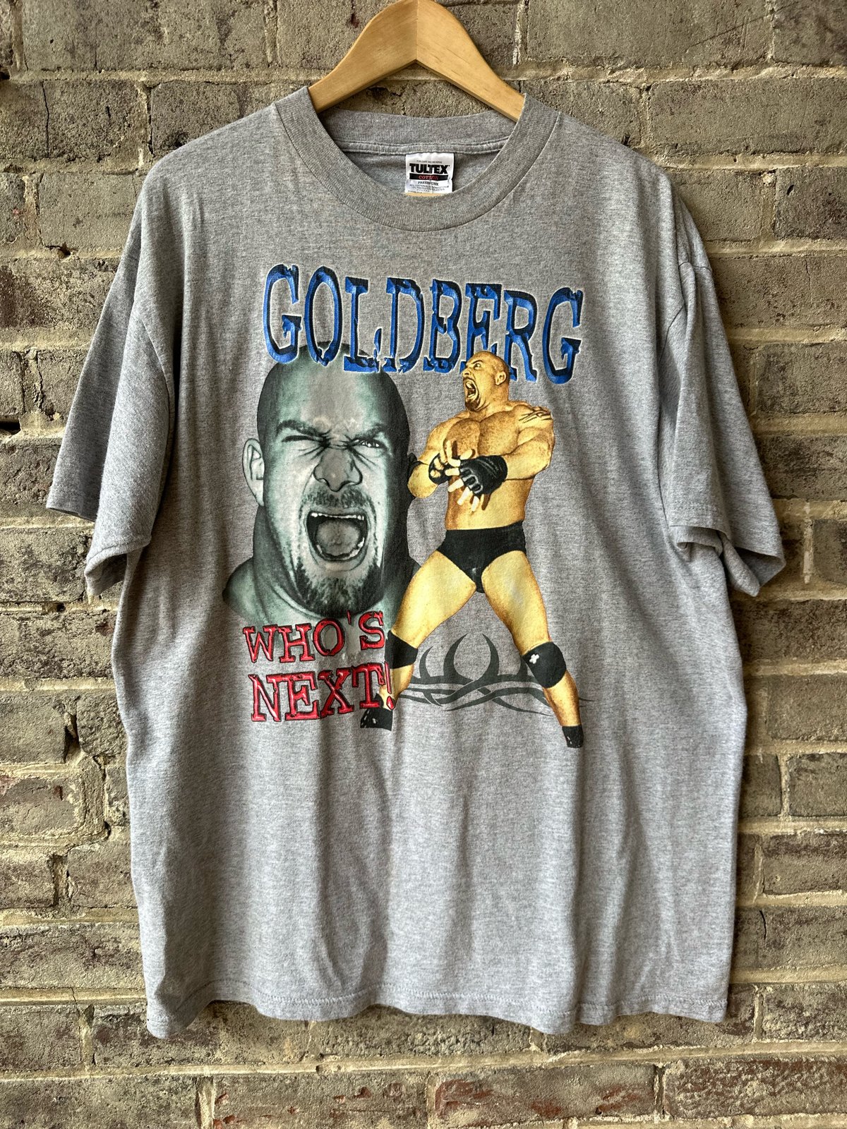 Vintage Goldberg Fear the Spear T-Shirt Size XL 1998 90s WCW