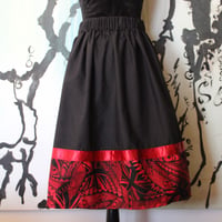 Image 1 of Red Black Tatu skirt