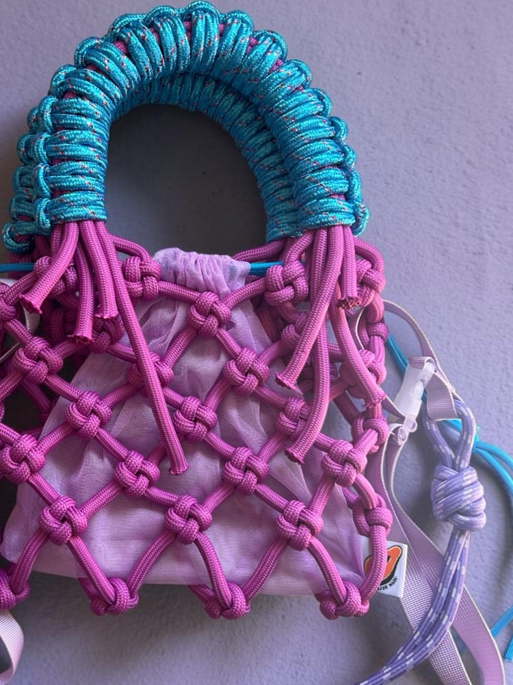 Image of Sunshine Bag- Fuschia/ blue