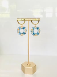 Image 2 of Blue Circle Dangles