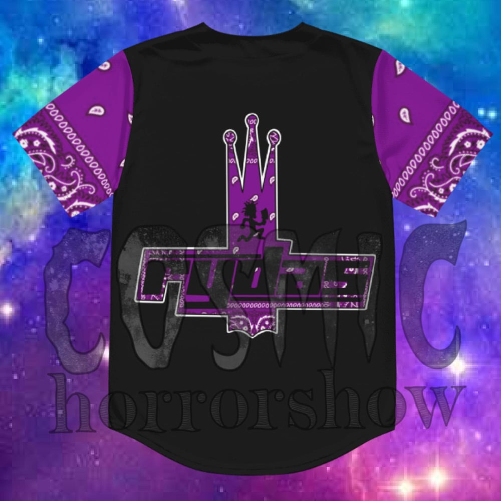 Purple Rydas baseball jersey